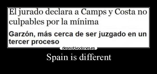 Spain is different - 