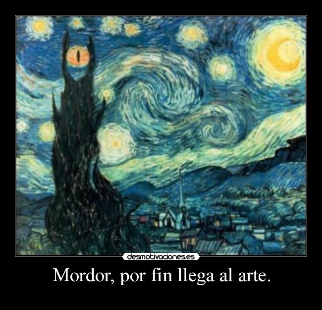 Mordor, por fin llega al arte. -