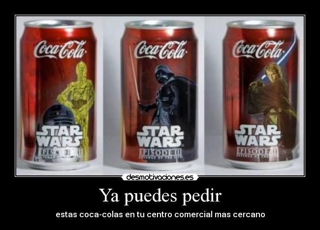 carteles cocacola darth vader c3po r2d2 desmotivaciones