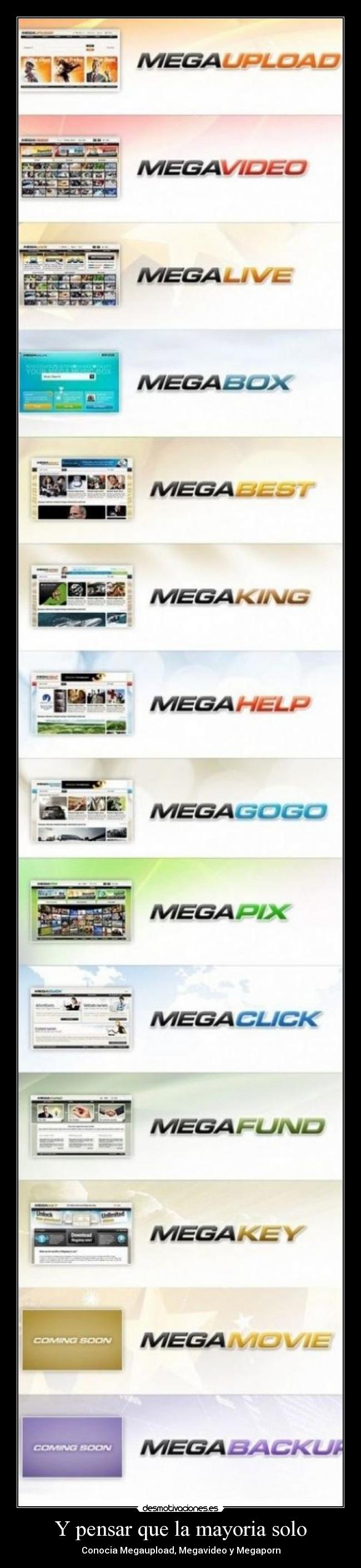 Y pensar que la mayoria solo -