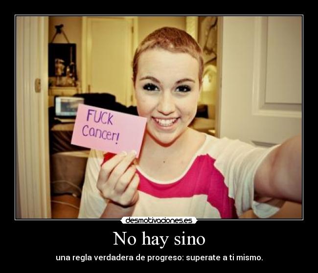 No hay sino - una regla verdadera de progreso: superate a ti mismo.