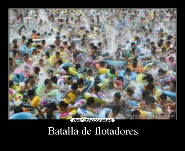 Batalla de flotadores -