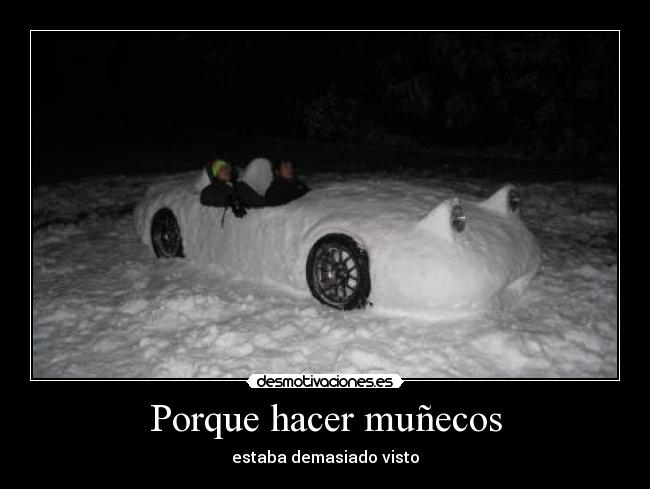 Porque hacer muñecos -