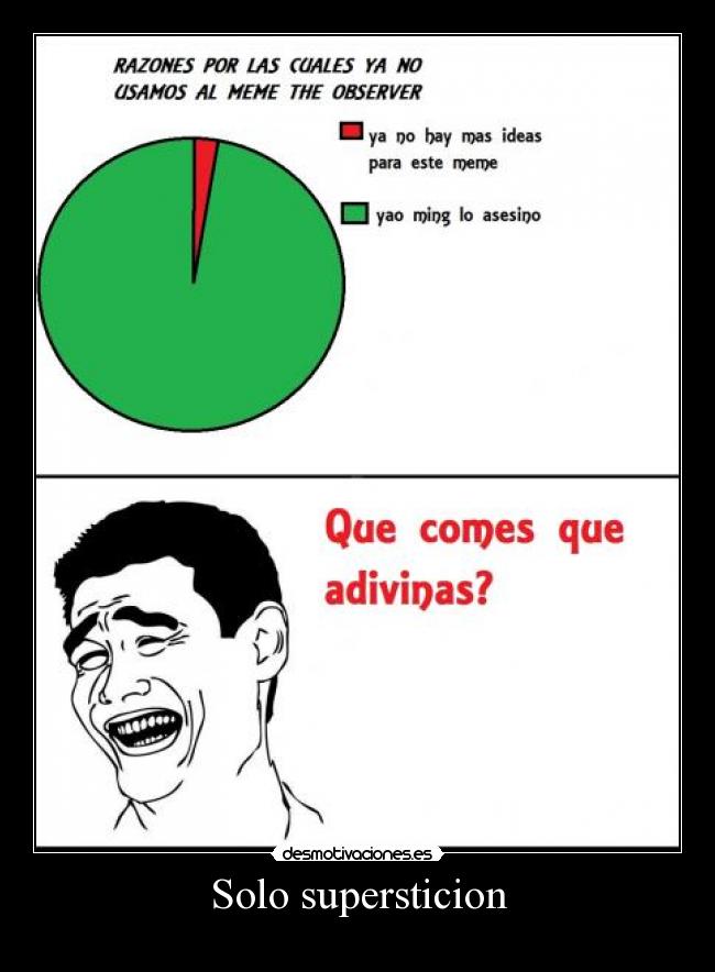 Solo supersticion -