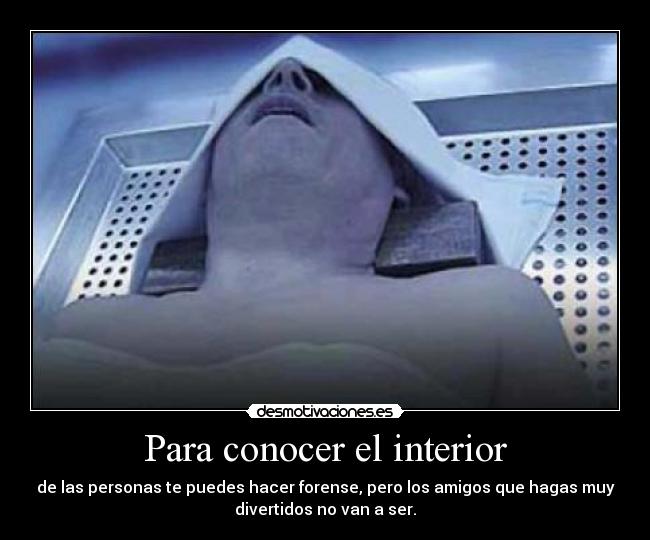Para conocer el interior - 