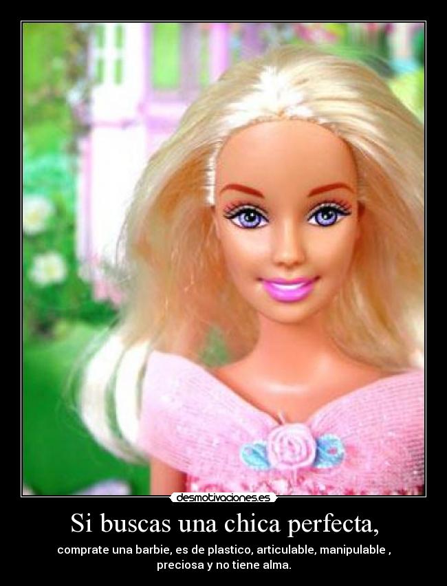 Si buscas una chica perfecta, - 