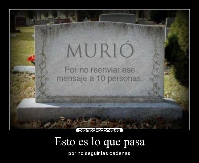 Esto es lo que pasa - 