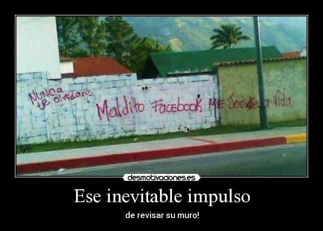 Ese inevitable impulso - de revisar su muro!