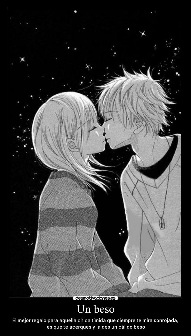 carteles beso mejor regalo para chica que ama anime love sonrojada timida sakura takusari desmotivaciones