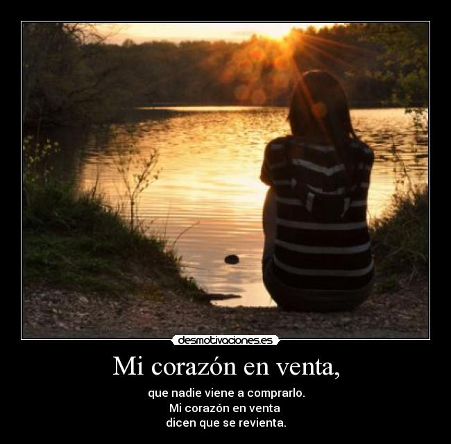 Mi corazón en venta, -