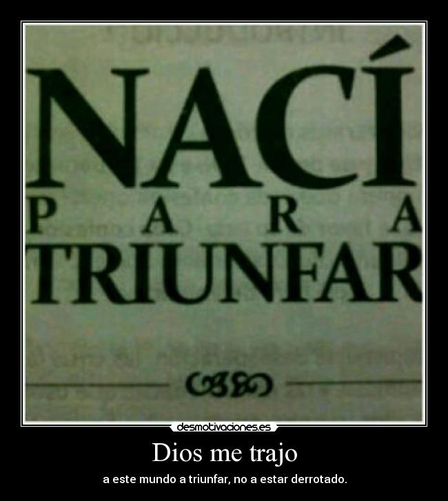 Dios me trajo - 