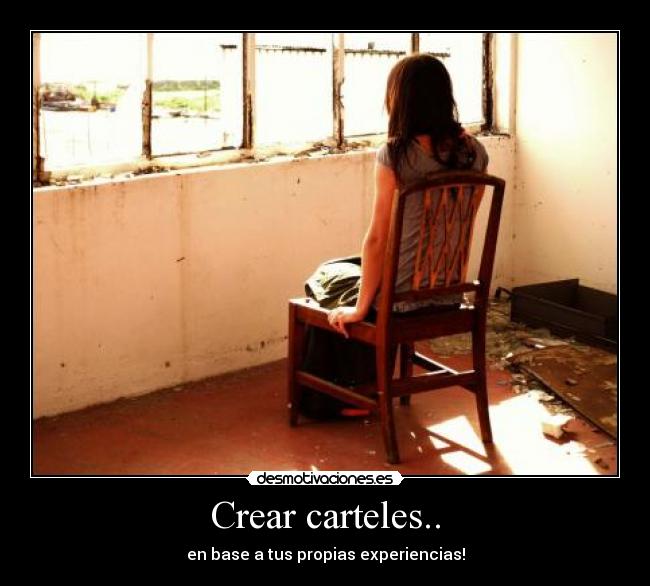Crear carteles.. -