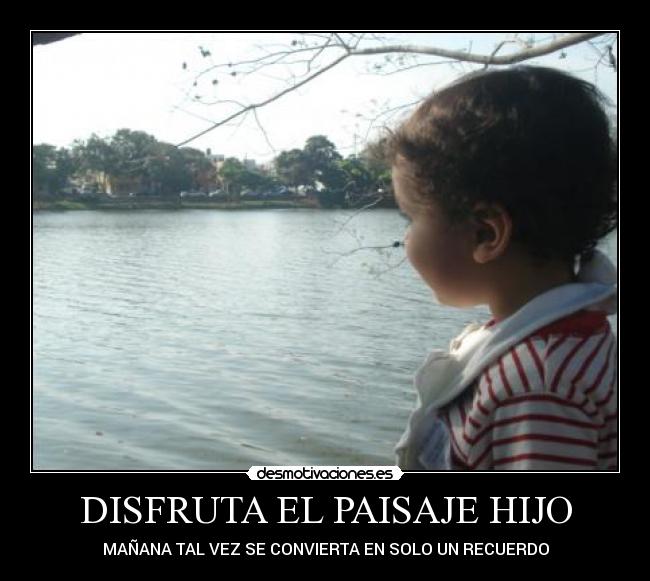 DISFRUTA EL PAISAJE HIJO - 