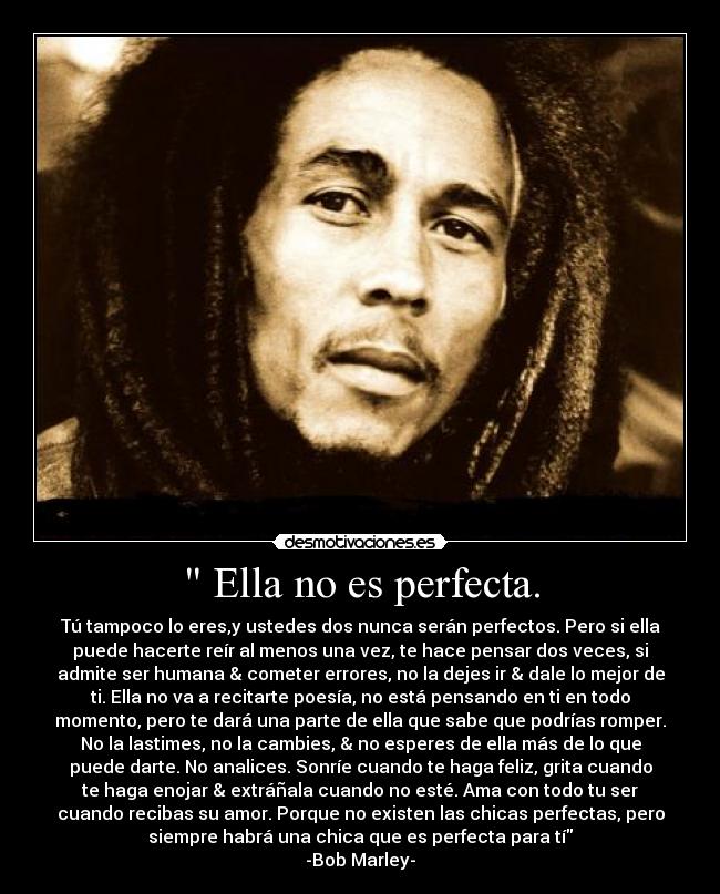  Ella no es perfecta. - 