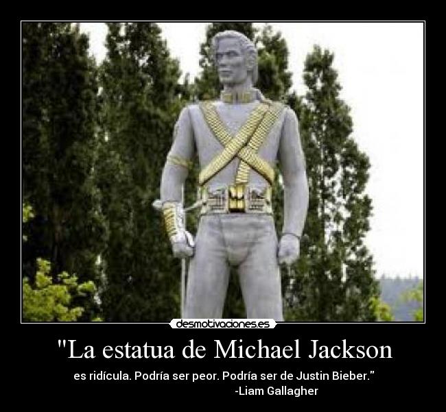 La estatua de Michael Jackson -