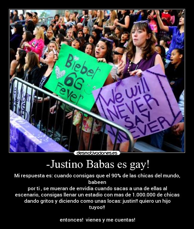 -Justino Babas es gay! -