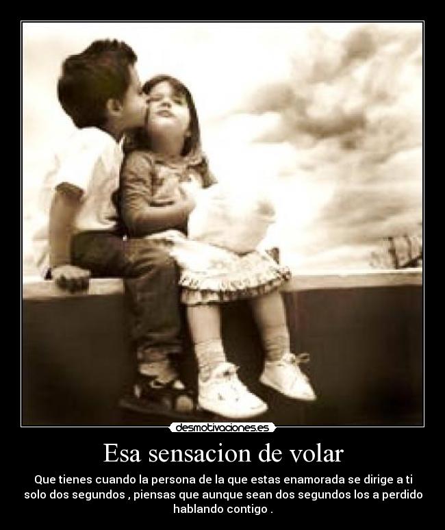 Esa sensacion de volar -