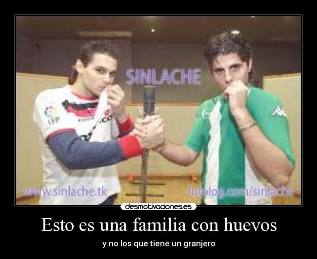 Esto es una familia con huevos - y no los que tiene un granjero