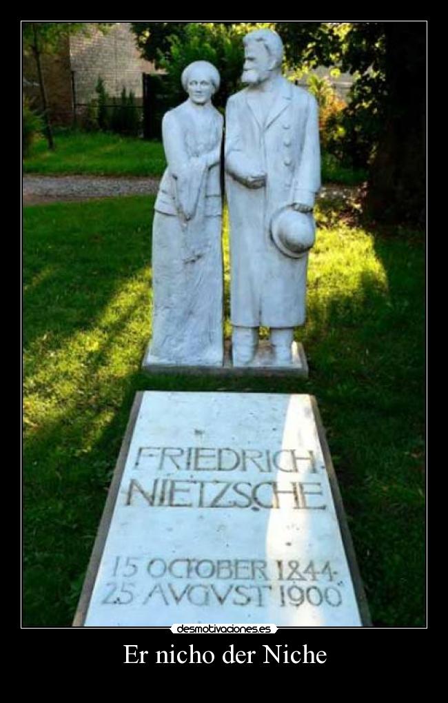 carteles nietzsche descanse paz bajo nietzscho desmotivaciones