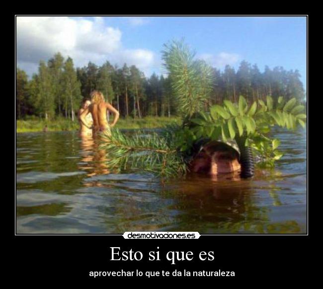 Esto si que es - aprovechar lo que te da la naturaleza