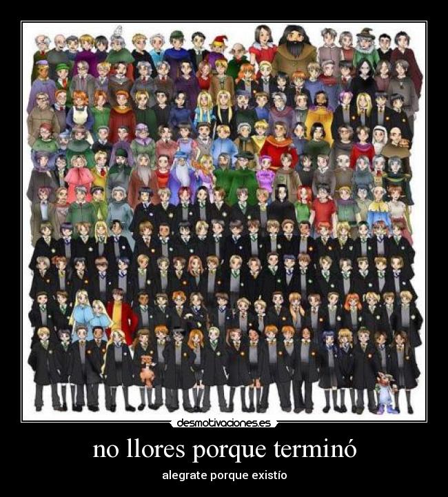 no llores porque terminó - 