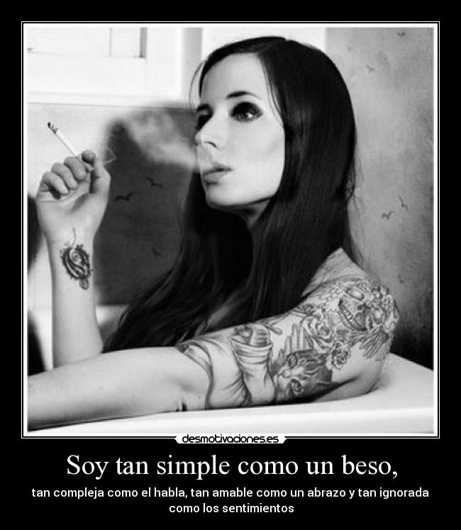 Soy tan simple como un beso, - 