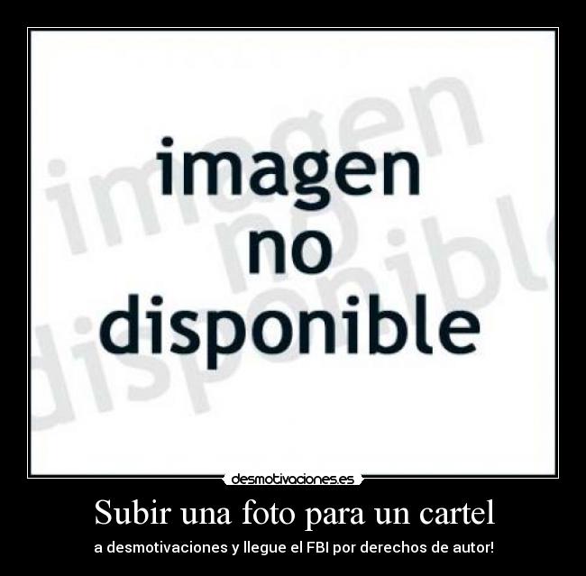 Subir una foto para un cartel -