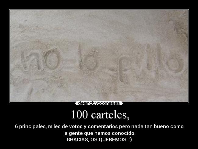 100 carteles, - 