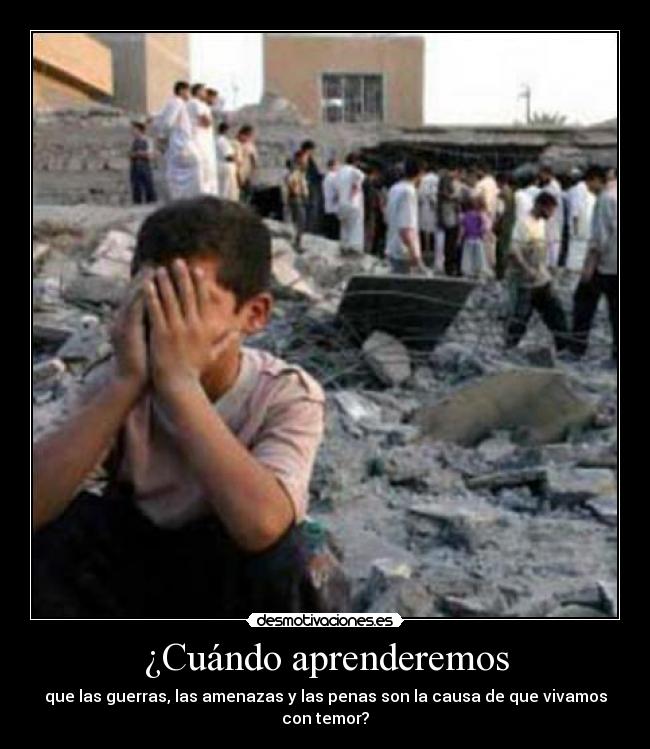 ¿Cuándo aprenderemos -