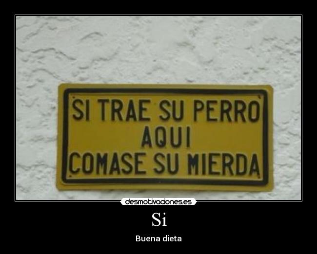 Si - Buena dieta