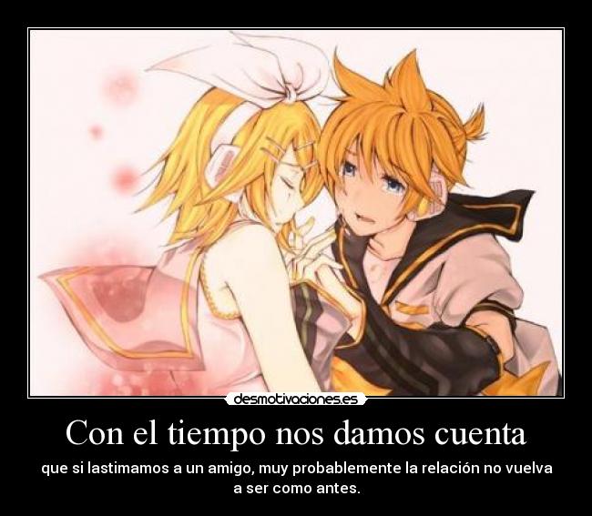 Con el tiempo nos damos cuenta - 