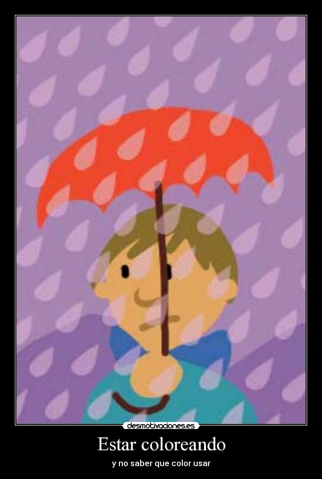 Estar coloreando - y no saber que color usar