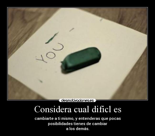 Considera cual dificl es - 