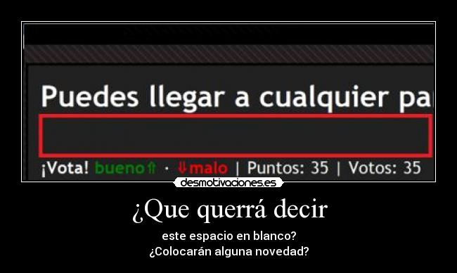 ¿Que querrá decir -