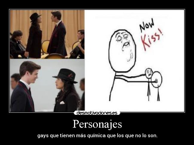 Personajes - gays que tienen más química que los que no lo son.