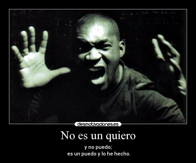 No es un quiero -