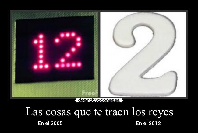 Las cosas que te traen los reyes - En el 2005 En el 2012