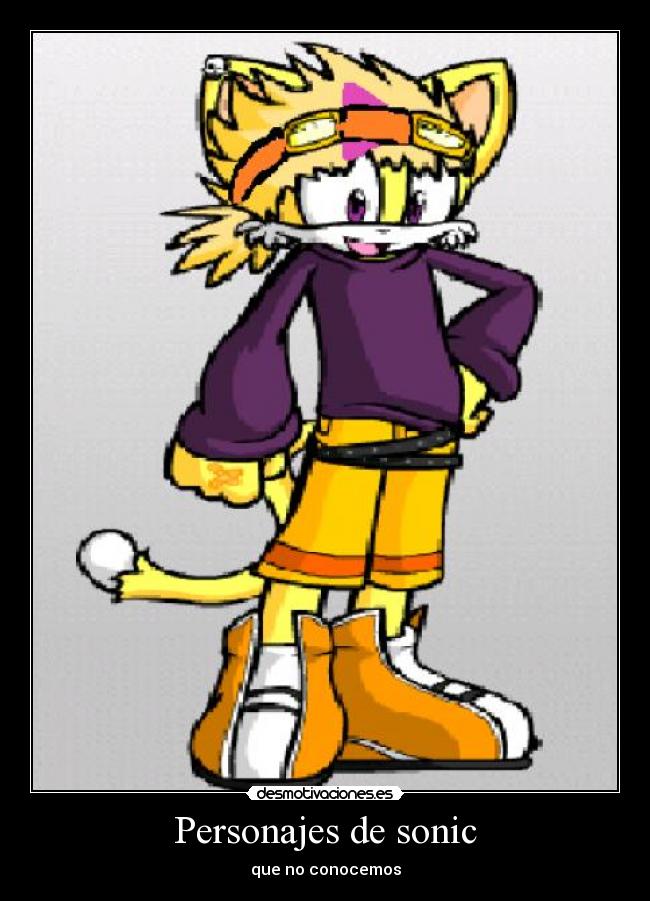 Personajes de sonic - que no conocemos