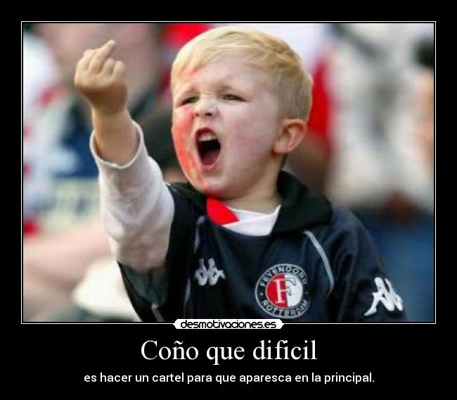 Coño que dificil - es hacer un cartel para que aparesca en la principal.