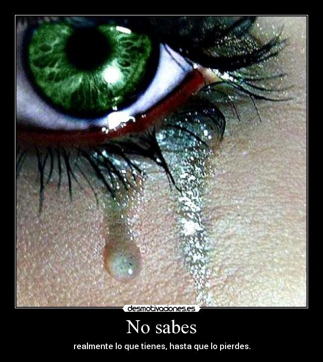 No sabes - 