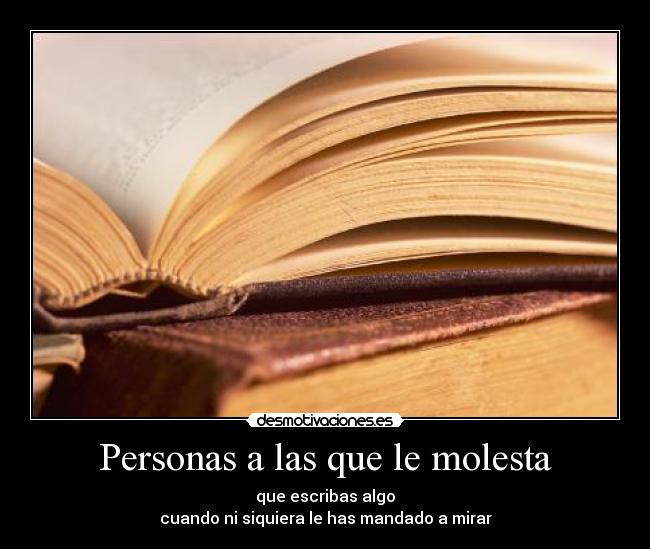Personas a las que le molesta -
