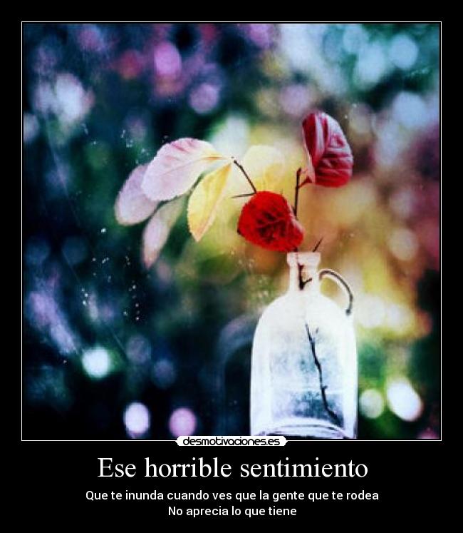 Ese horrible sentimiento -
