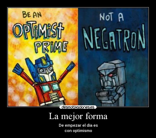 carteles optimus megatron desmotivaciones