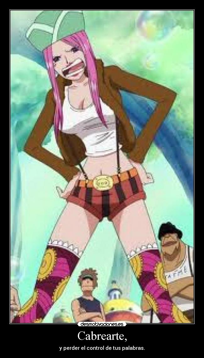 carteles one piece boney cabreada desmotivaciones