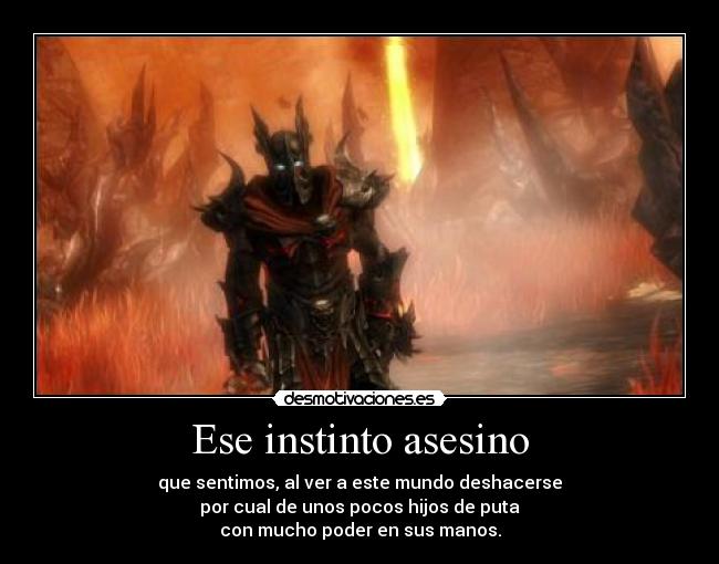 Ese instinto asesino -