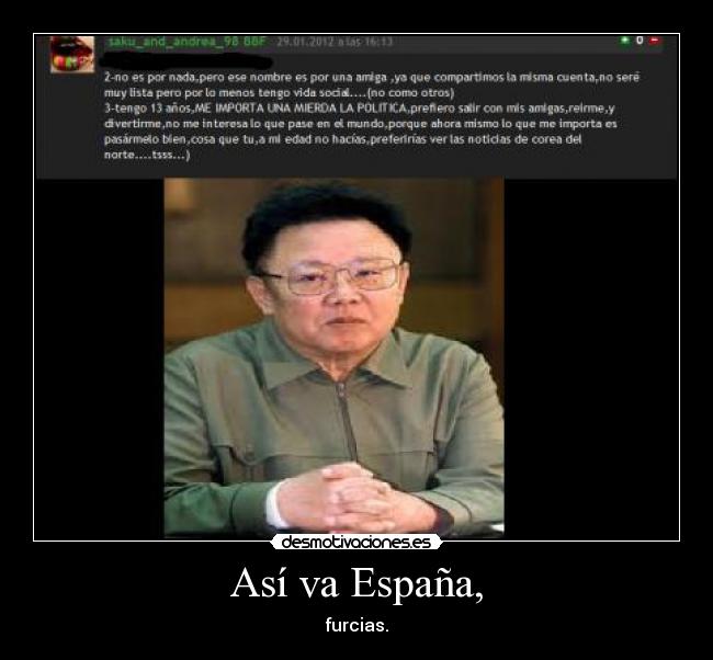 Así va España, - furcias.