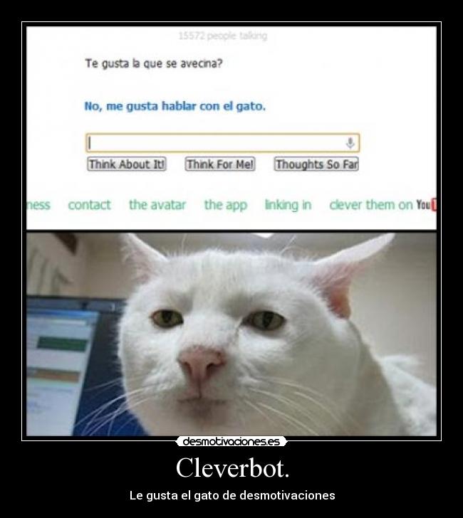 carteles cleverbot desmotivaciones