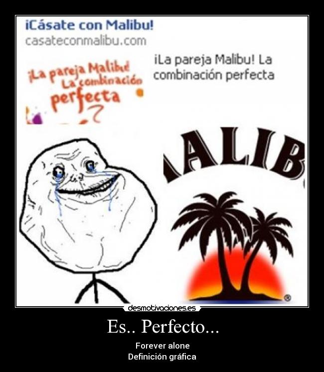 Es.. Perfecto... - Forever alone
Definición gráfica