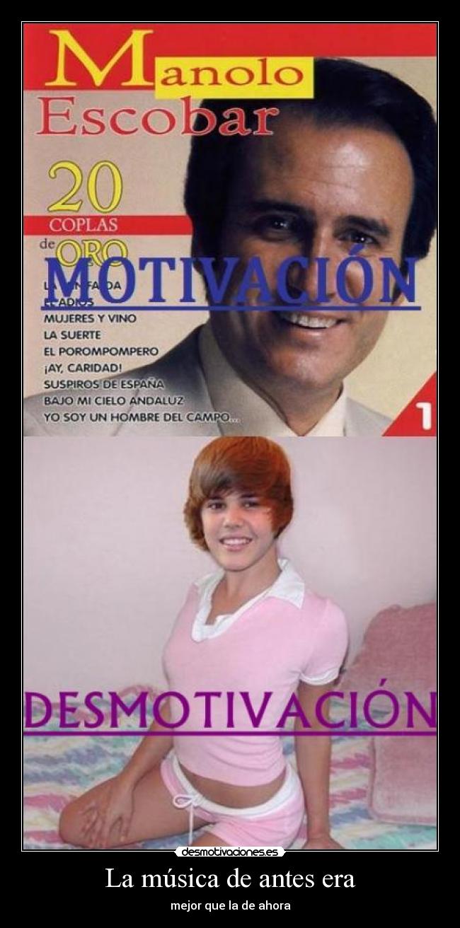 La música de antes era - mejor que la de ahora