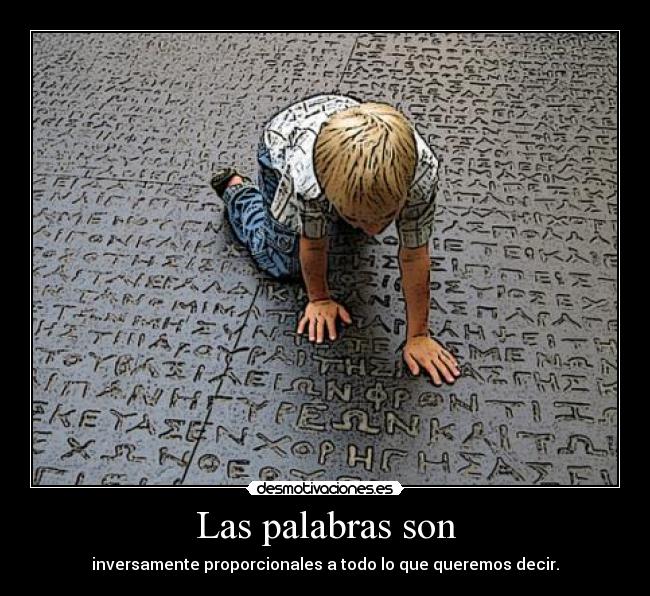 Las palabras son - 